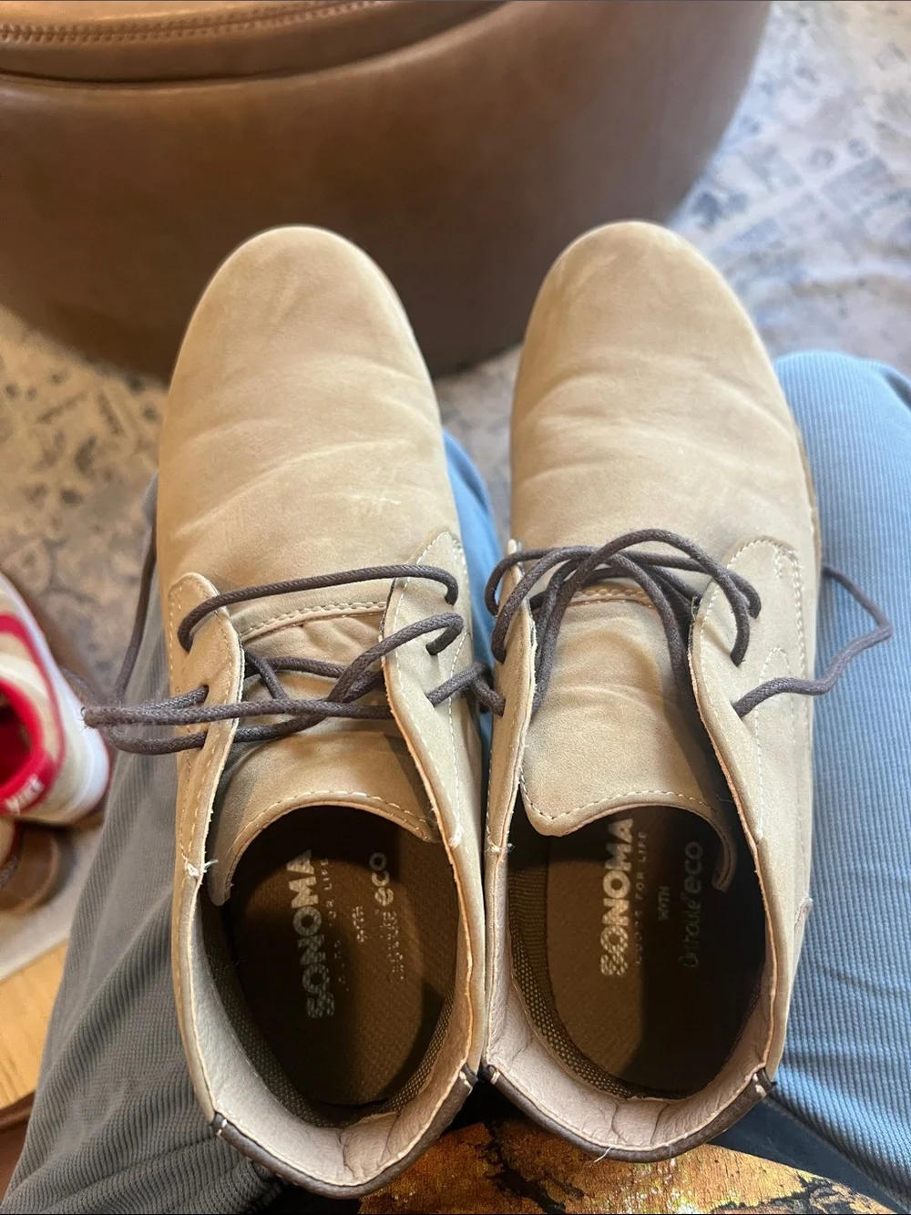 Sonoma Taupe Chukka Boots for Men